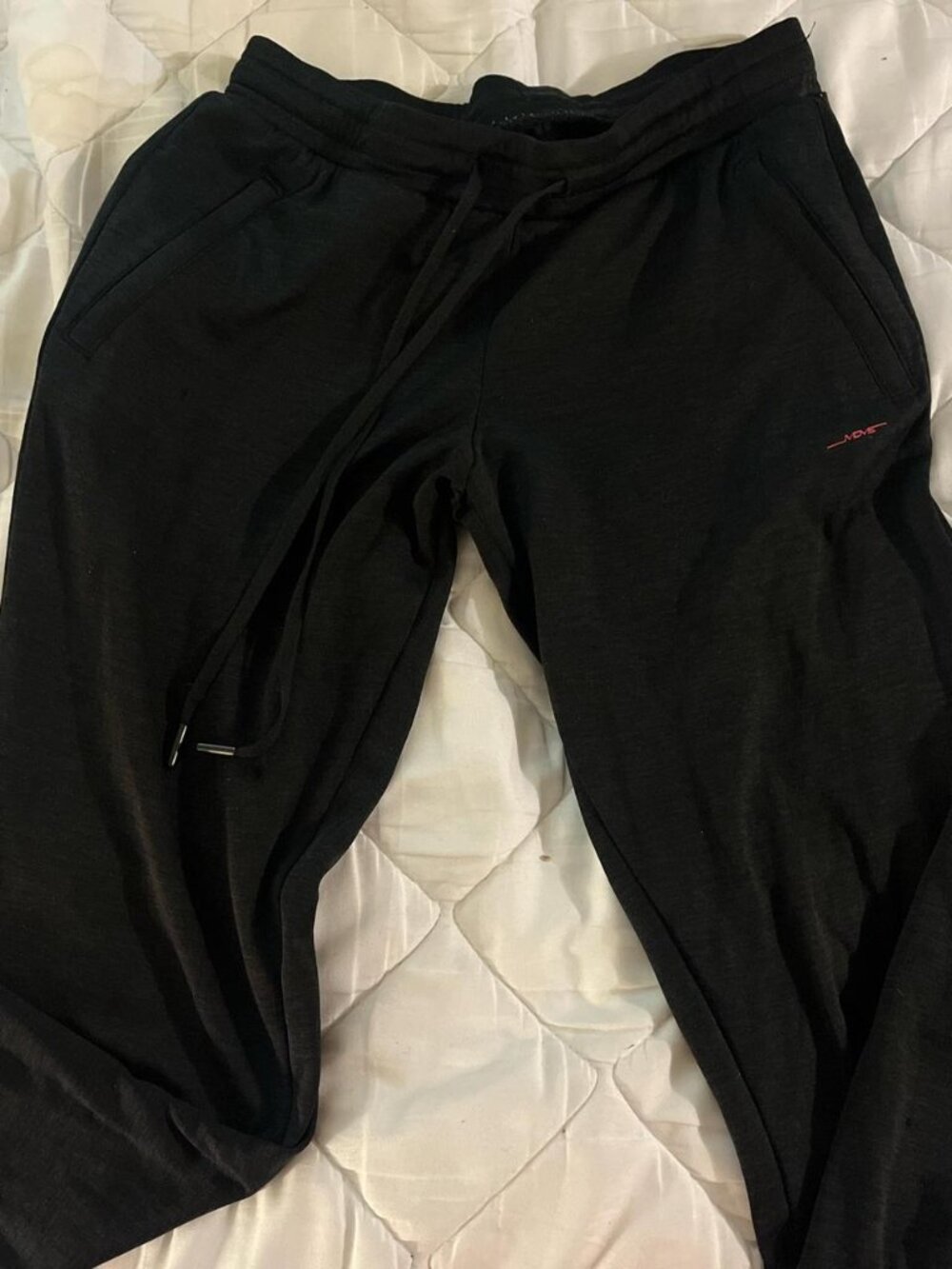 Black and Gray Drawstring Joggers Size S